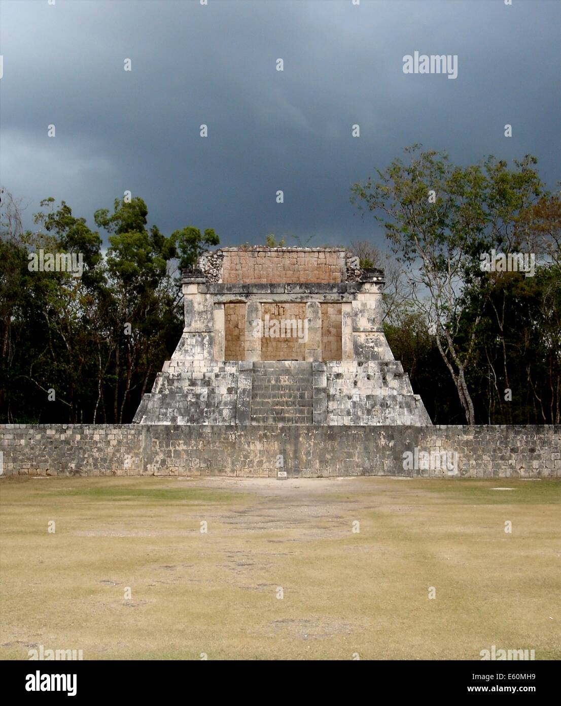 The Great Ball Court at Chichen Itza, Yucutan state, Mexico Stock Photo