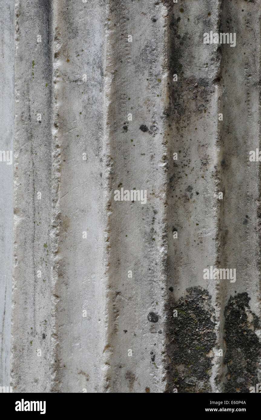 Ancient greek marble column abstract background. Stock Photo