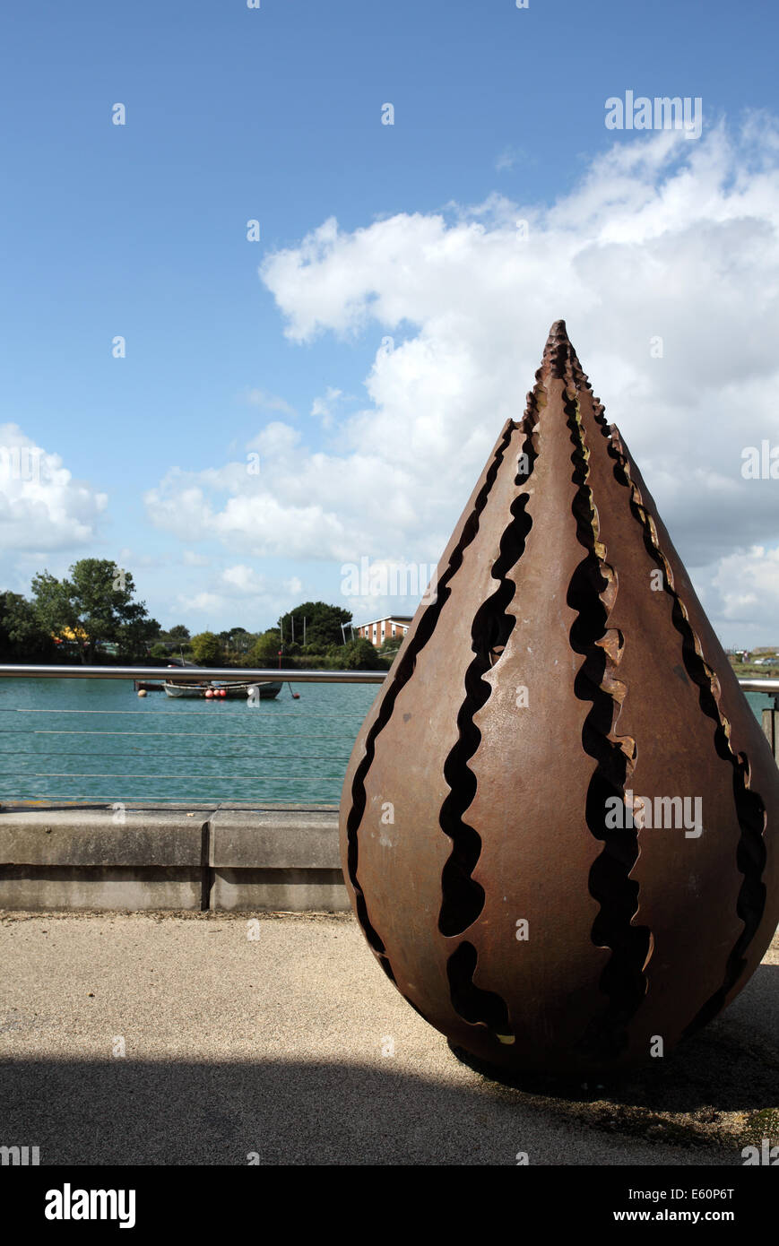 A 7ftx4ft sculpture created by Teresa Martin on the slipway of the