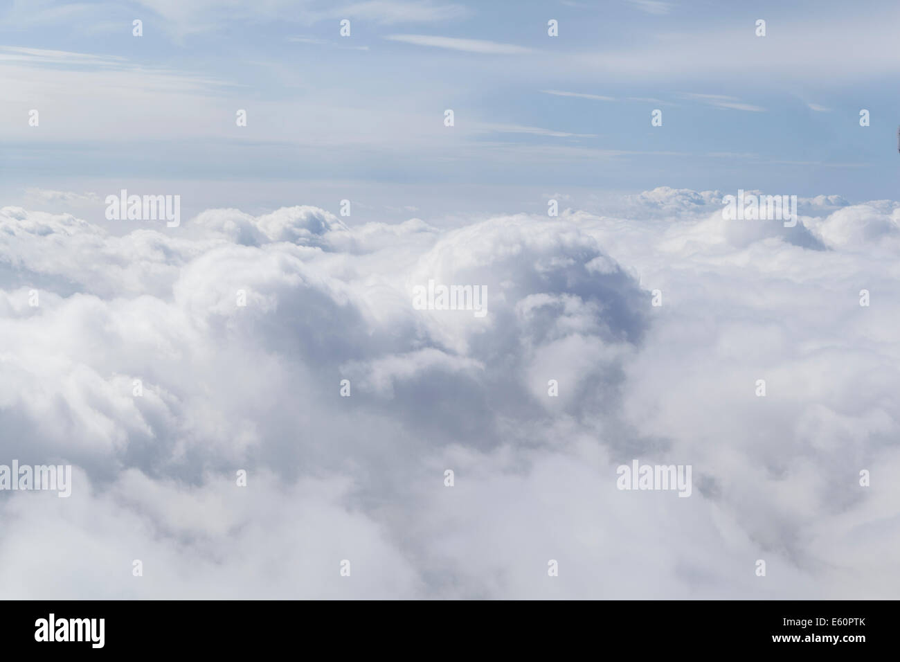 Cloud formation photographed from above Stock Photo