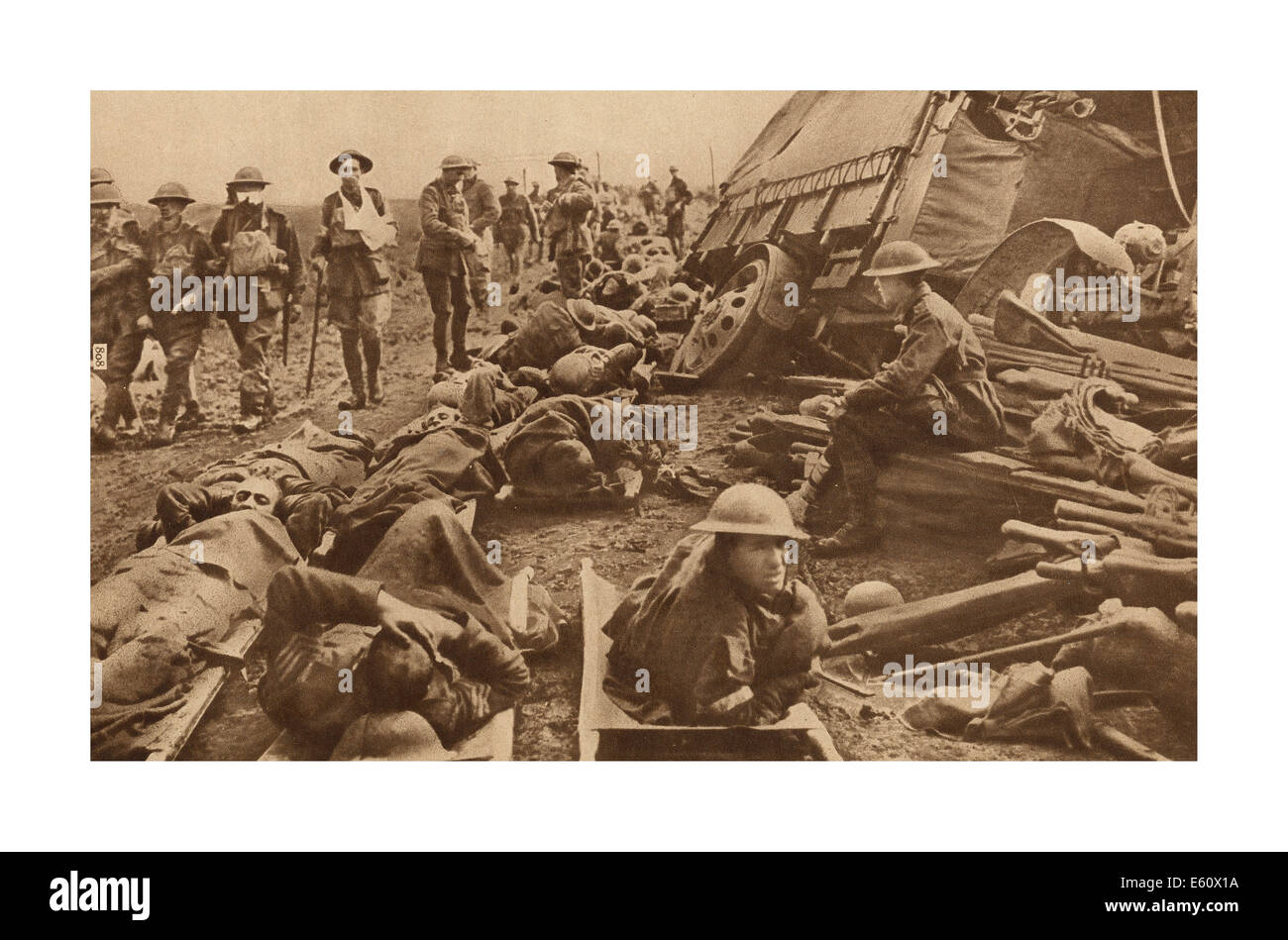 The Battle of Passchendaele, a campaign with huge loss of life in the First World War Ypres Belgium Stock Photo