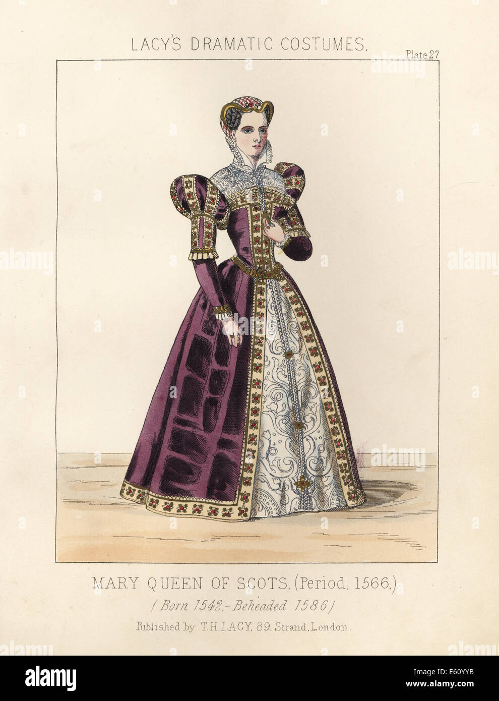 Mary Queen of Scots, circa 1566. Stock Photo