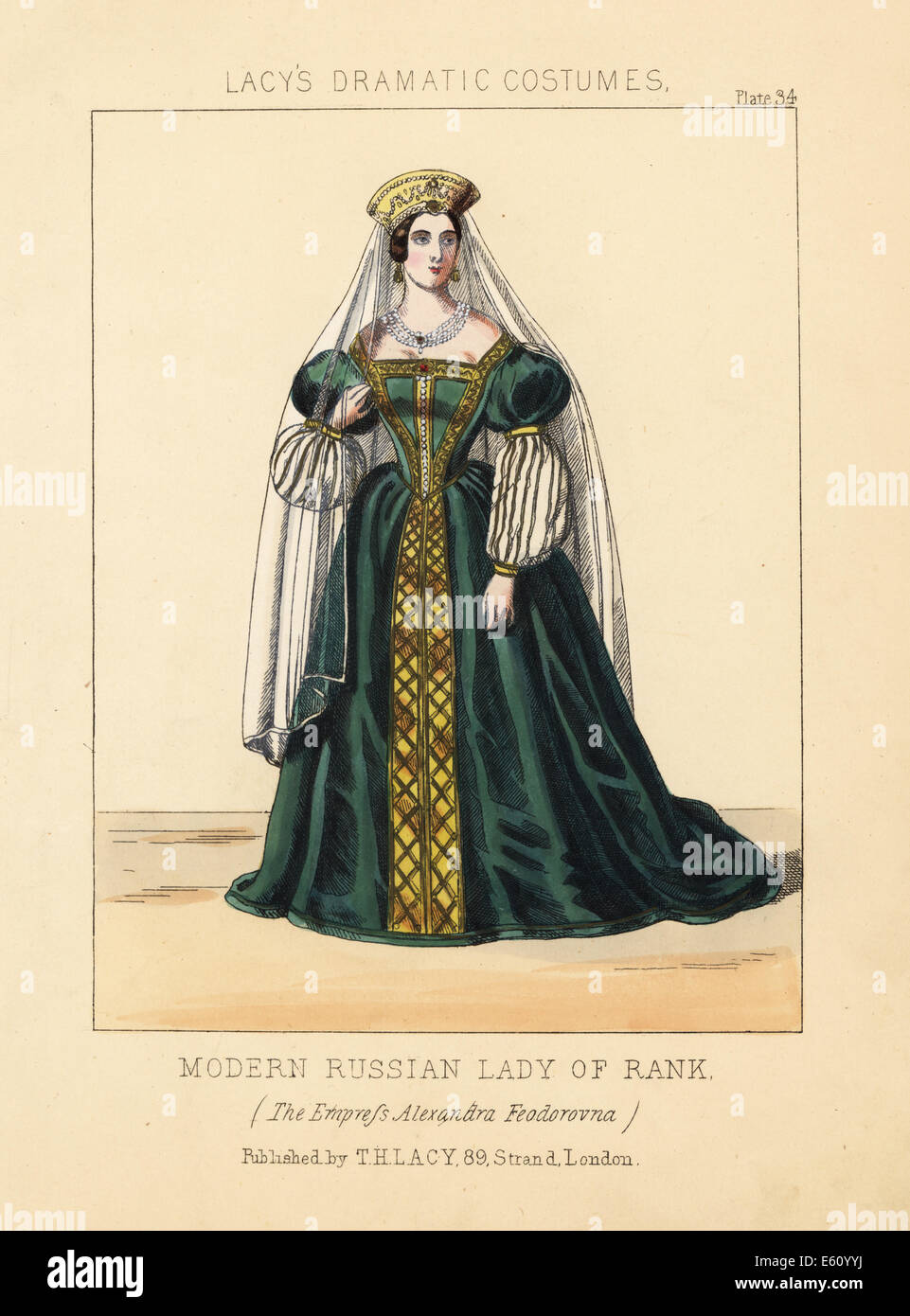 Empress Alexandra Feodorovna, Princess Charlotte of Prussia, 1798–1860. Stock Photo