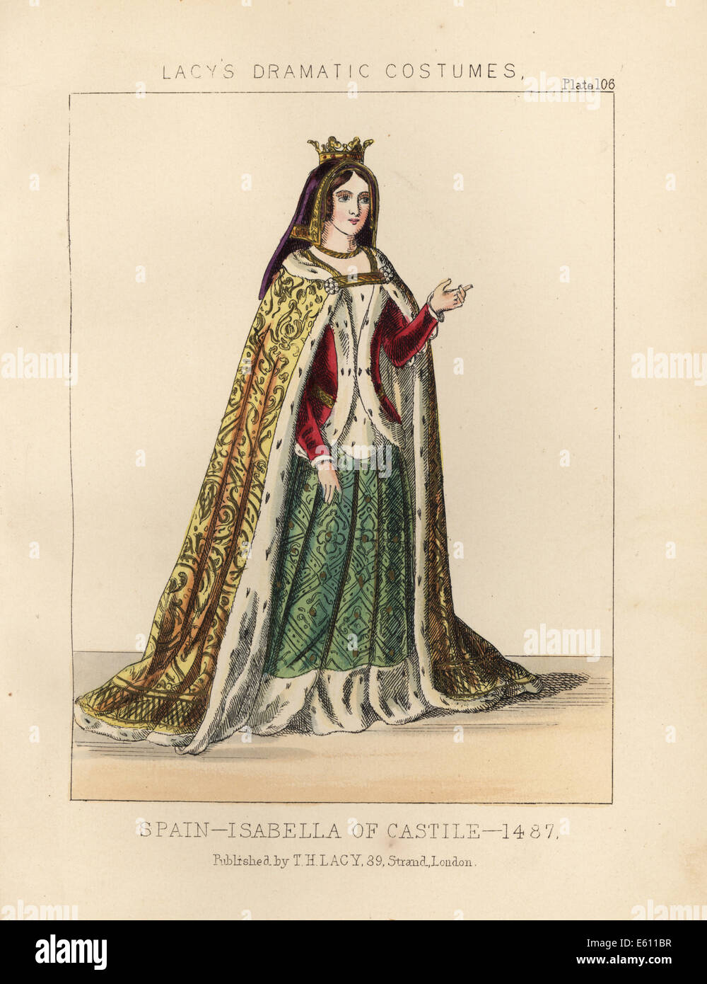 Isabella of Castile, Spain, 1487. Stock Photo