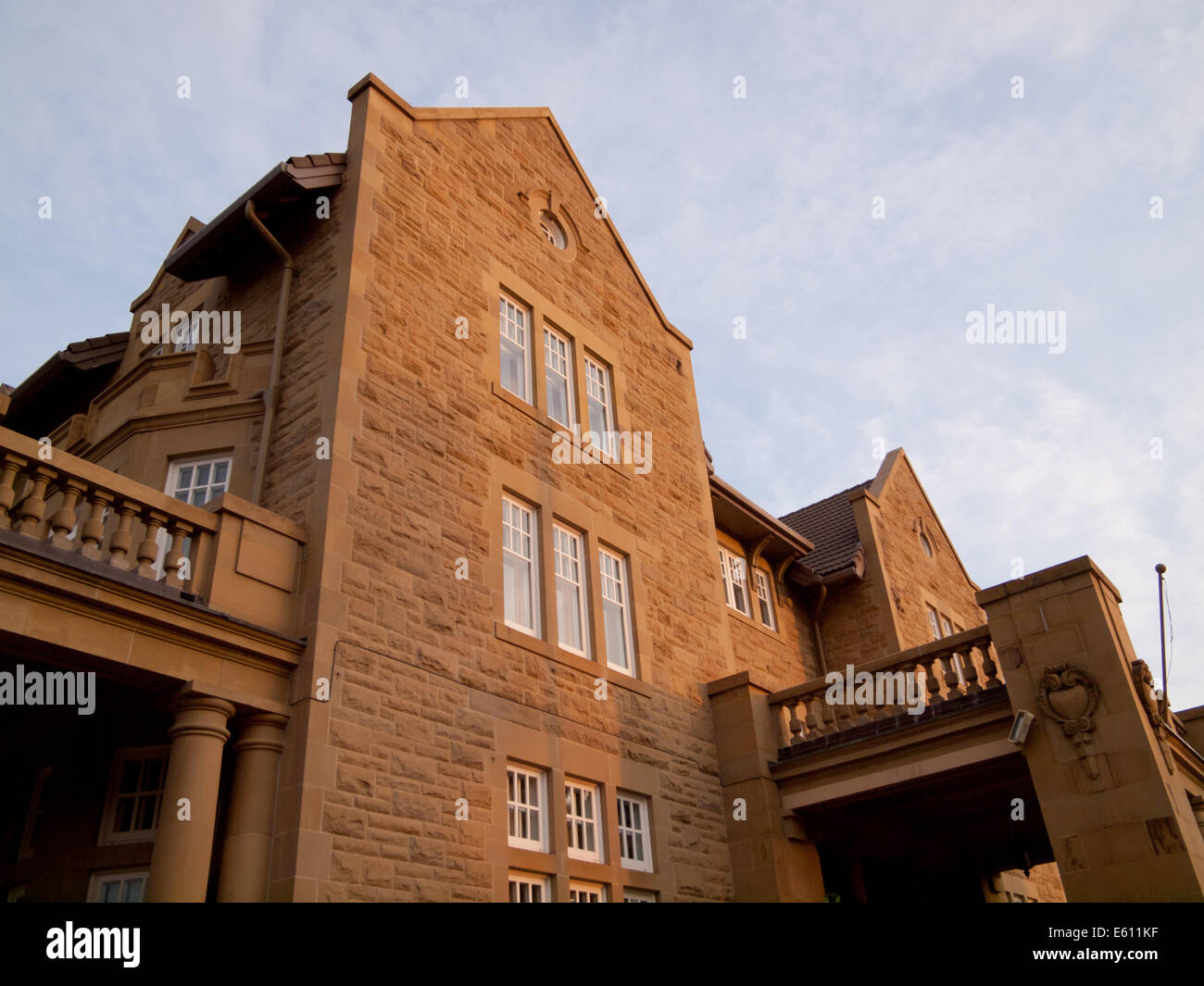 Government House (Alberta), the former official residence of the Lieutenant Governors of Alberta - in Edmonton, Alberta, Canada. Stock Photo