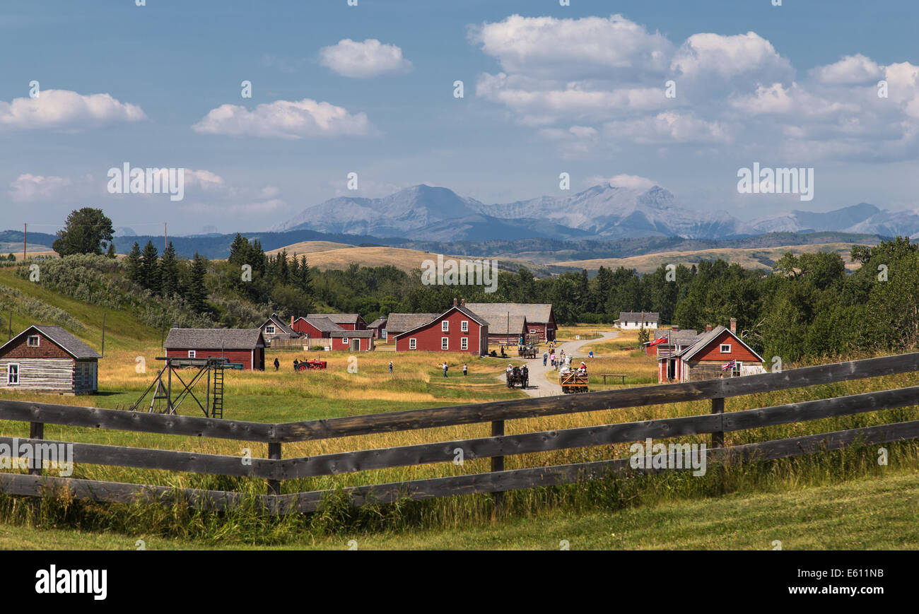 Bar U Ranch at southern Alberta Stock Photo