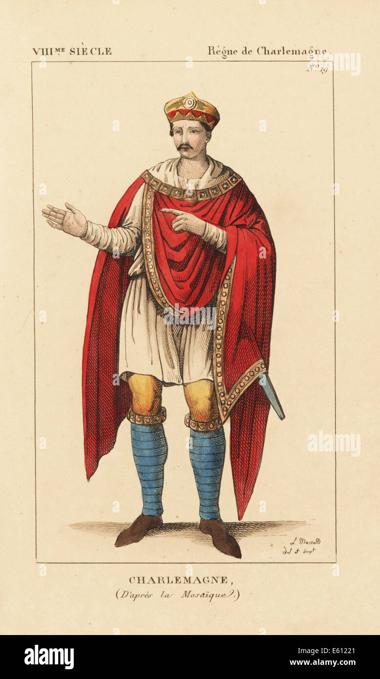 Charlemagne, King of France, Caroligian Emperor, 742-814. Stock Photo