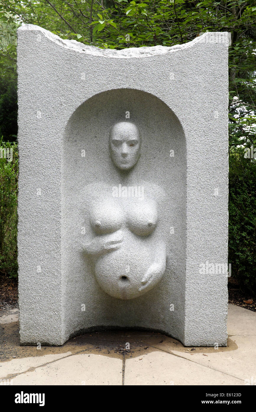 Birth of the Messenger by Viktor at the NJ Grounds for Sculpture in Hamilton, New Jersey Stock Photo