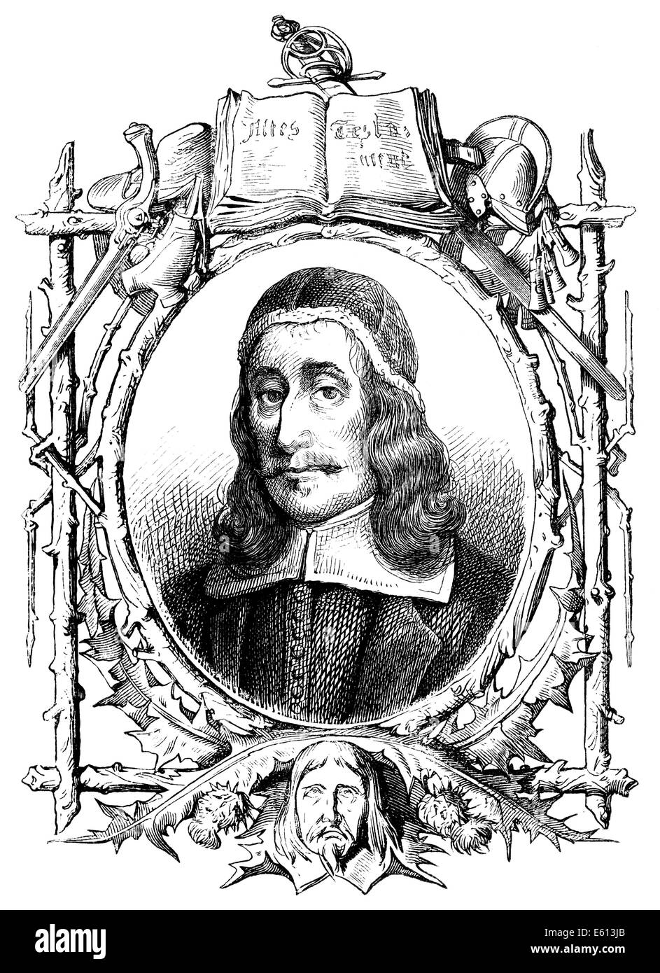 Richard Baxter,  1615-1691, an English Puritan church leader, Stock Photo