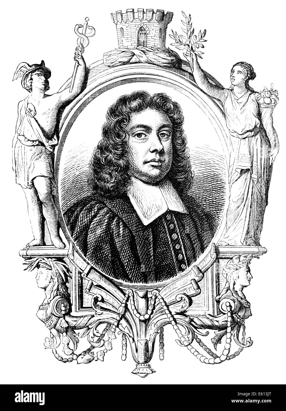 Sir Henry Pollexfen, 1632-1691, a British judge and politician, Stock Photo
