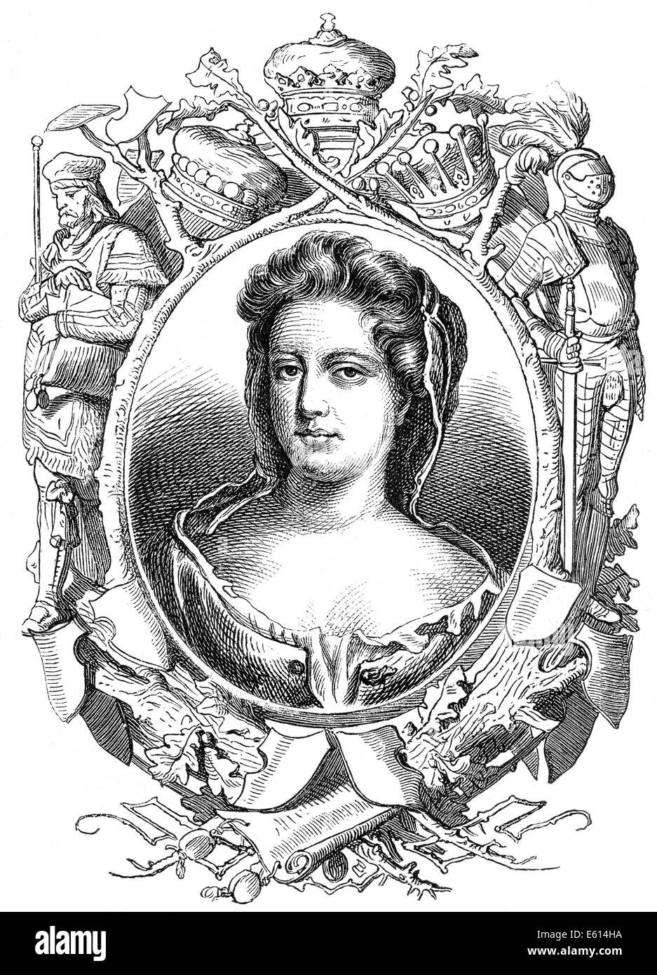 Anne Scott, 1st Duchess of Buccleuch,  Duchess of Monmouth, 1651-1732, a wealthy Scottish peeress Stock Photo