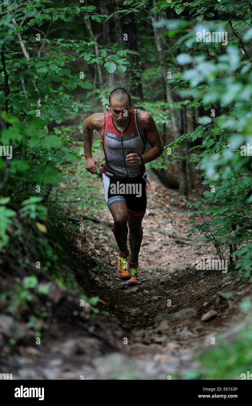 Ruben Ruzafa of Spain pictured during Xterra race of terrain triathlon ...