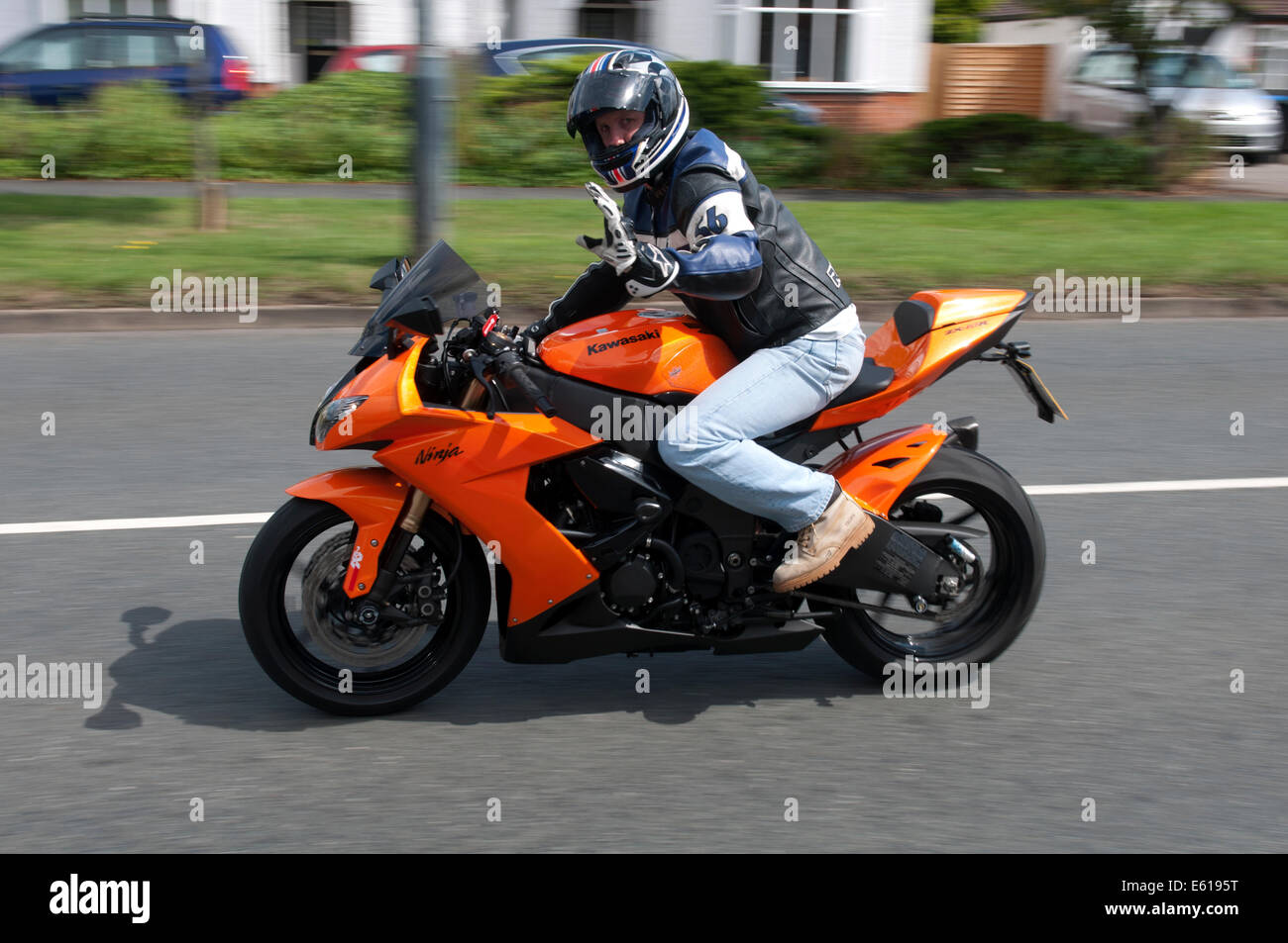 Kawasaki Ninja ZX 10R motorcycle Stock Photo