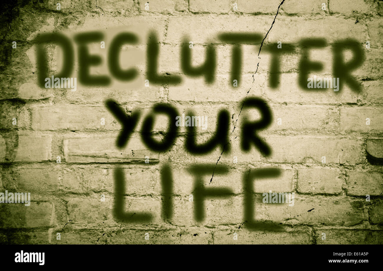 Declutter Your Life Concept Stock Photo
