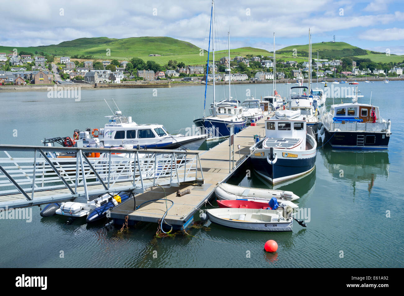 Boats in the Harbour at Campbeltown in Argyll;Scotland Stock Photo Alamy