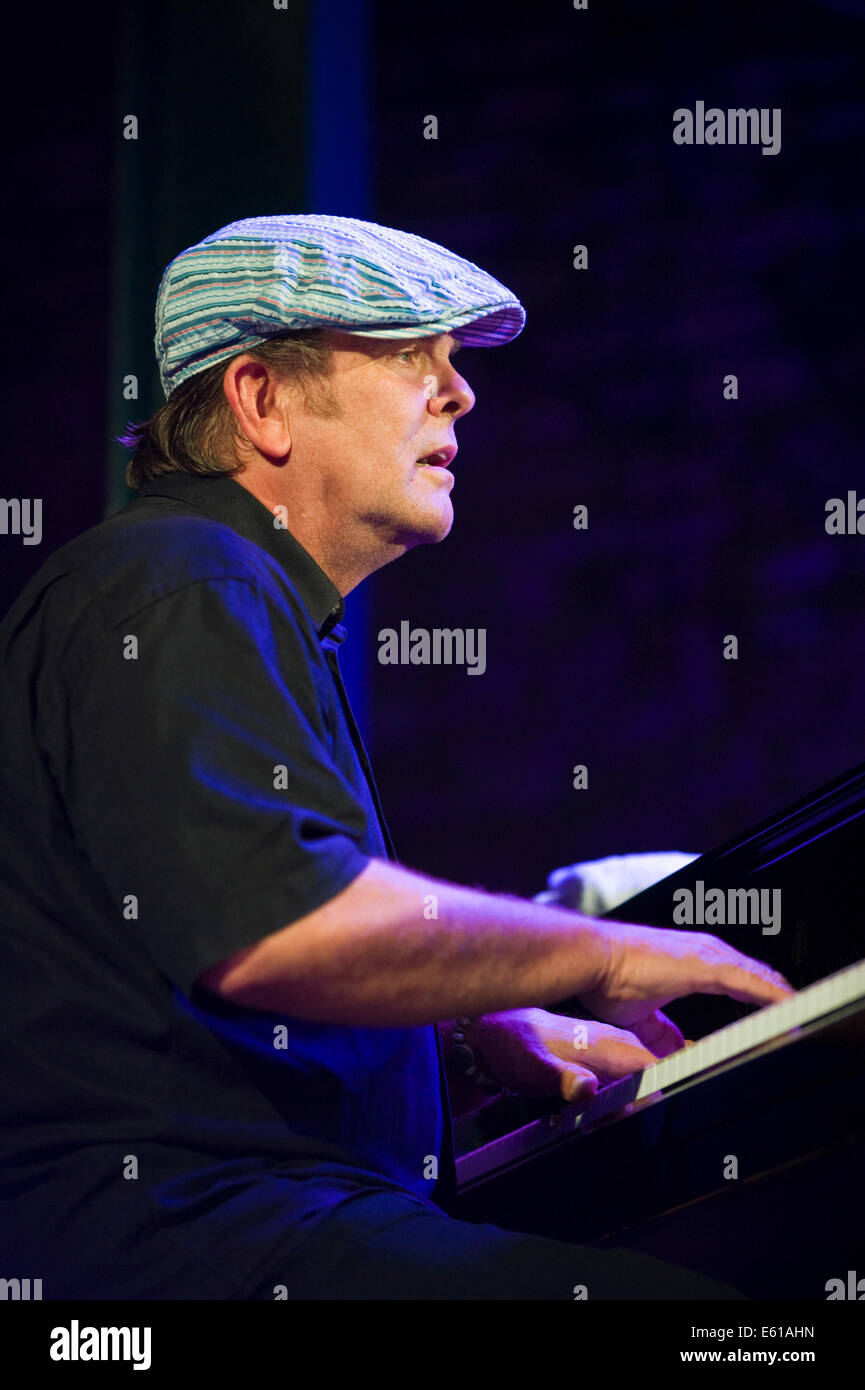 Pianist with Gregory Porter band performing on stage at Brecon Jazz  Festival 2014 Stock Photo - Alamy