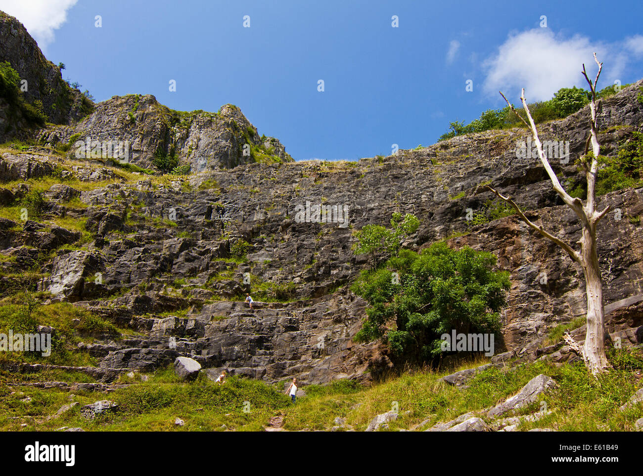 Summer's day in Cheddar Gorge Somerset England Stock Photo