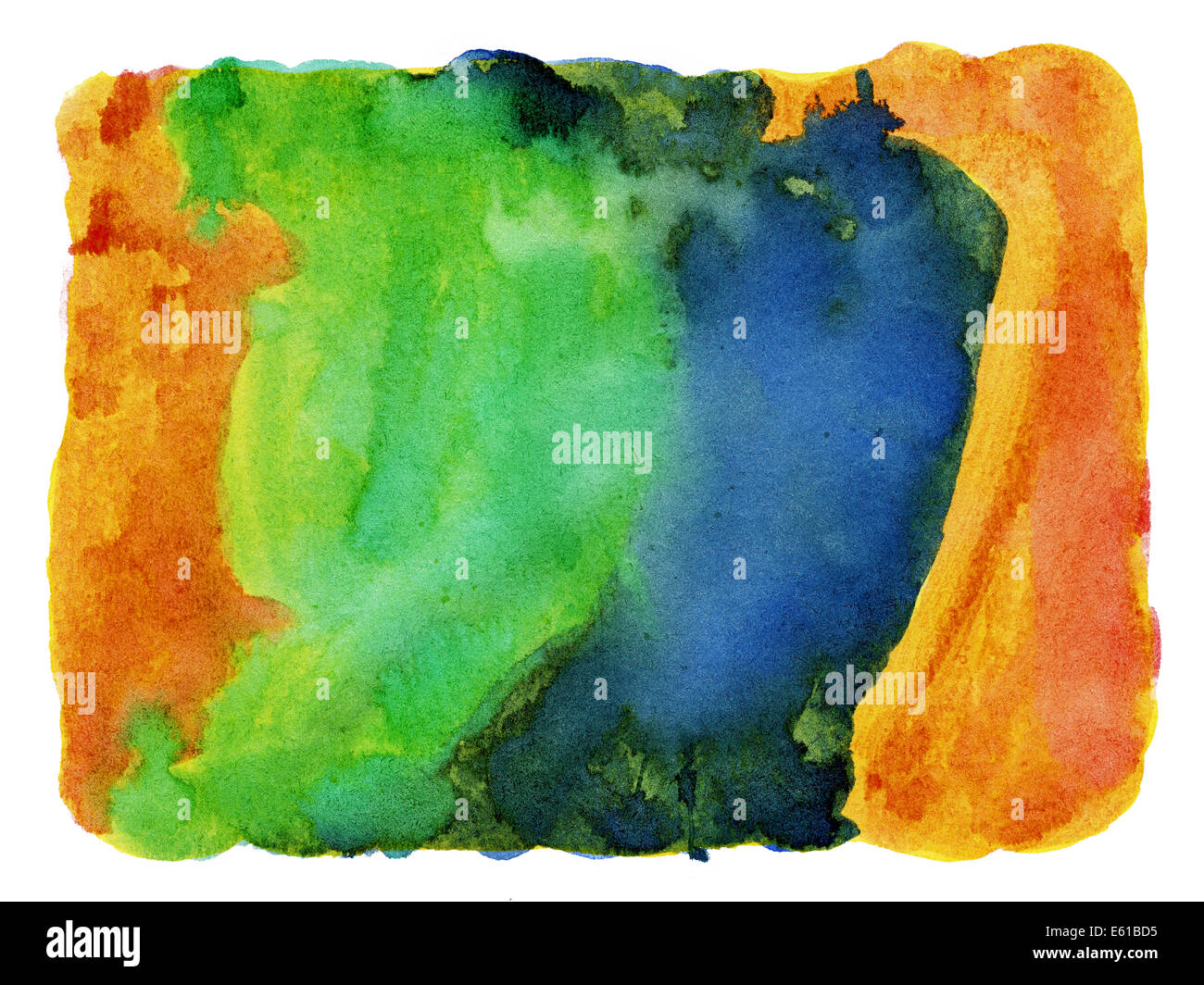 Abstract painted watercolor background Stock Photo