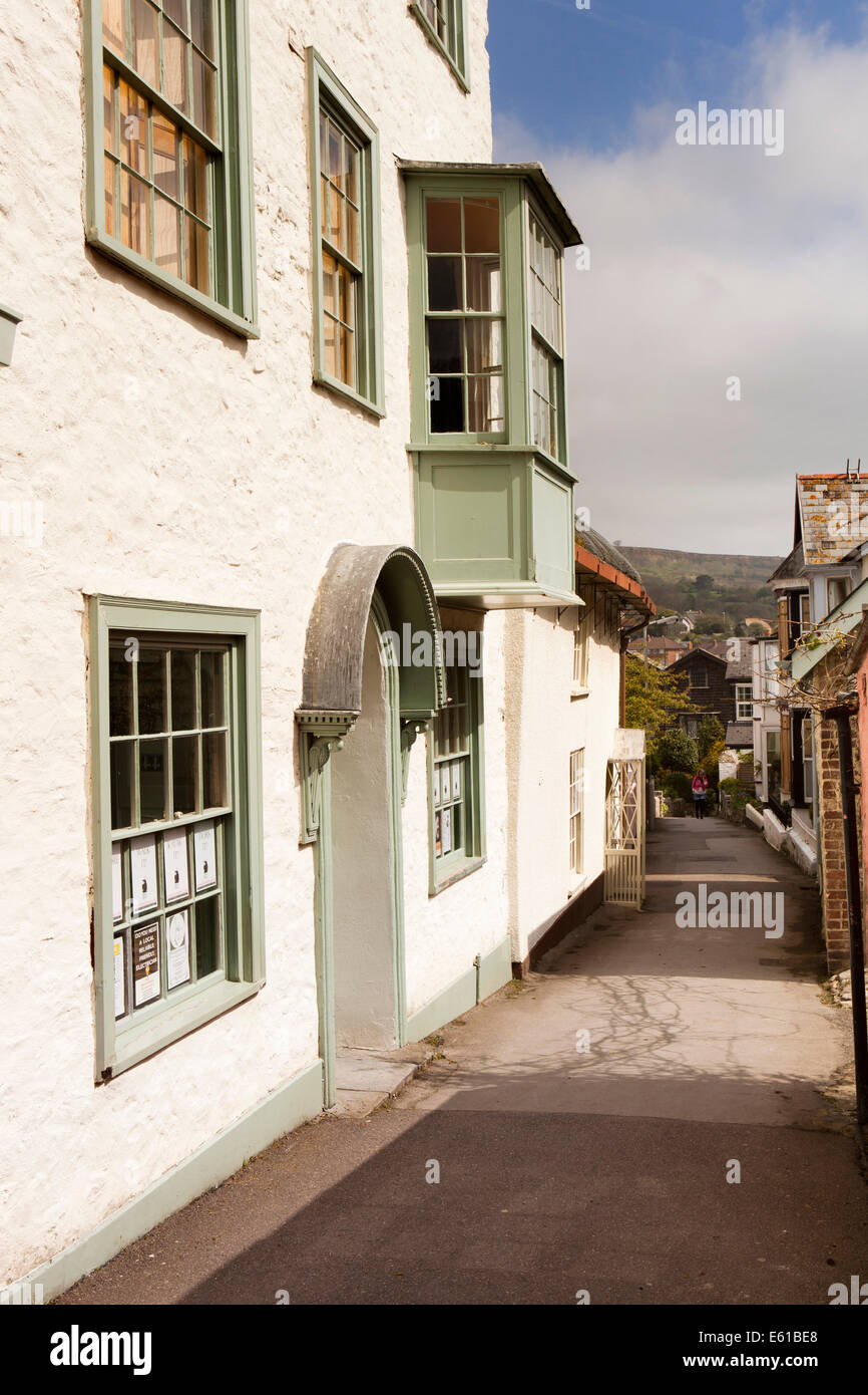 UK England, Dorset, Lyme Regis. Sherborne Lane, historic houses in