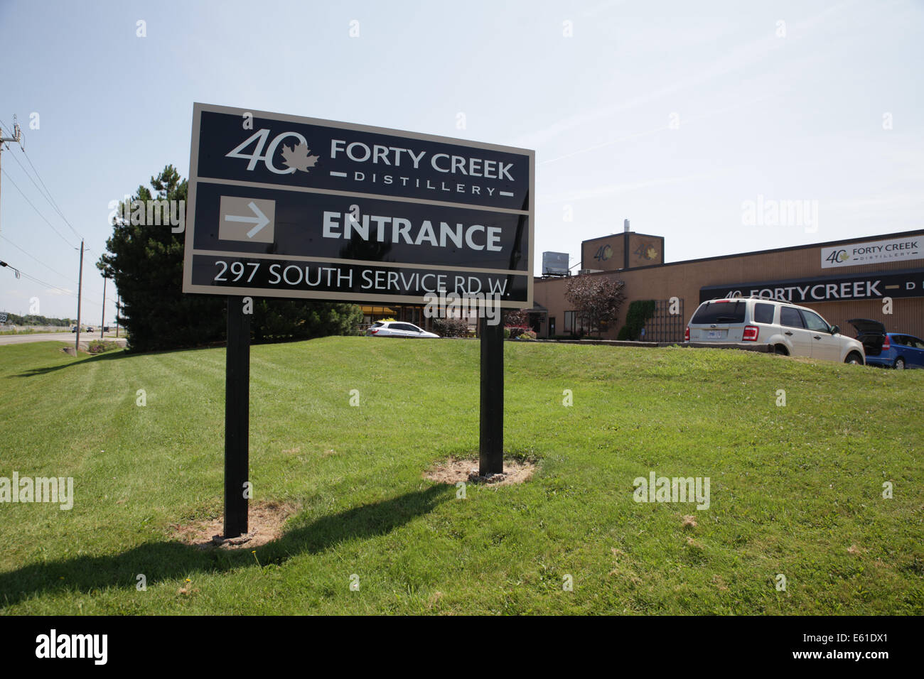 forty creek whisky distillery small local brewer Ontario Canada Stock Photo