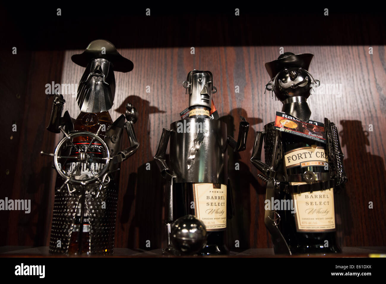 Metal wine bottle holder characters hotsell