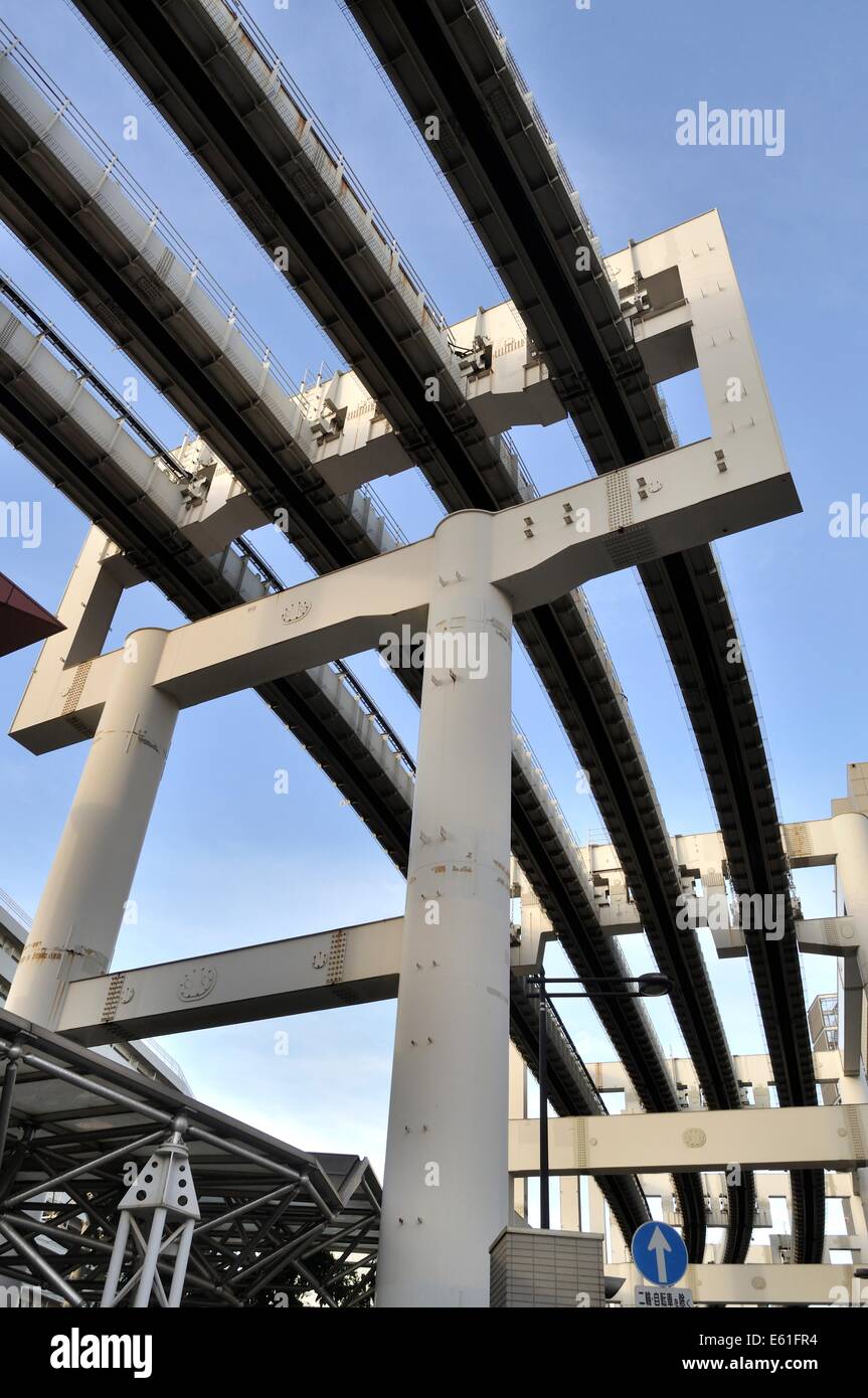 Monorail rail way,Chiba station,Chiba city,Chiba,Japan Stock Photo Alamy