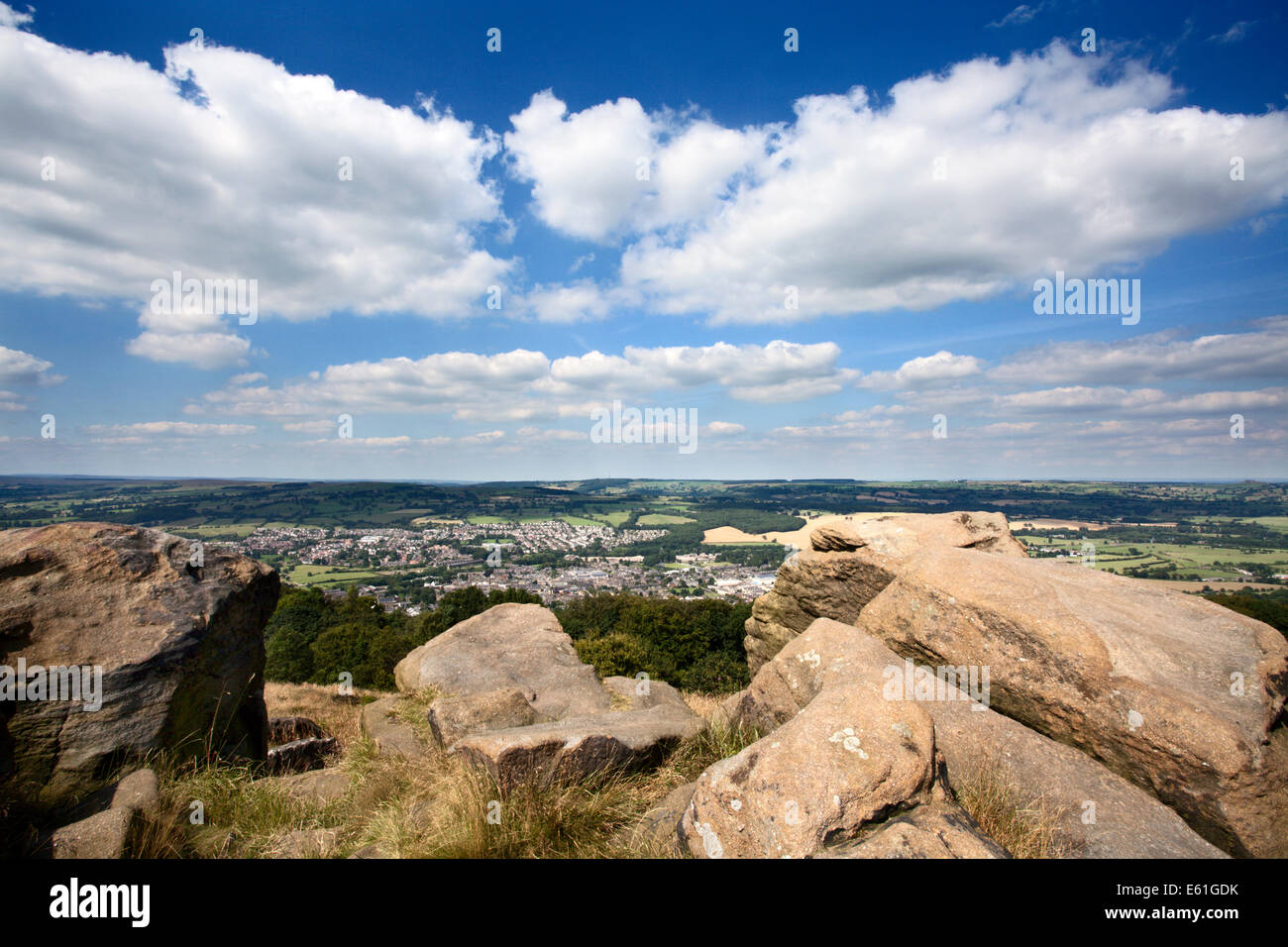 Otley and Wharfedale from the Surprise View at The Chevin West