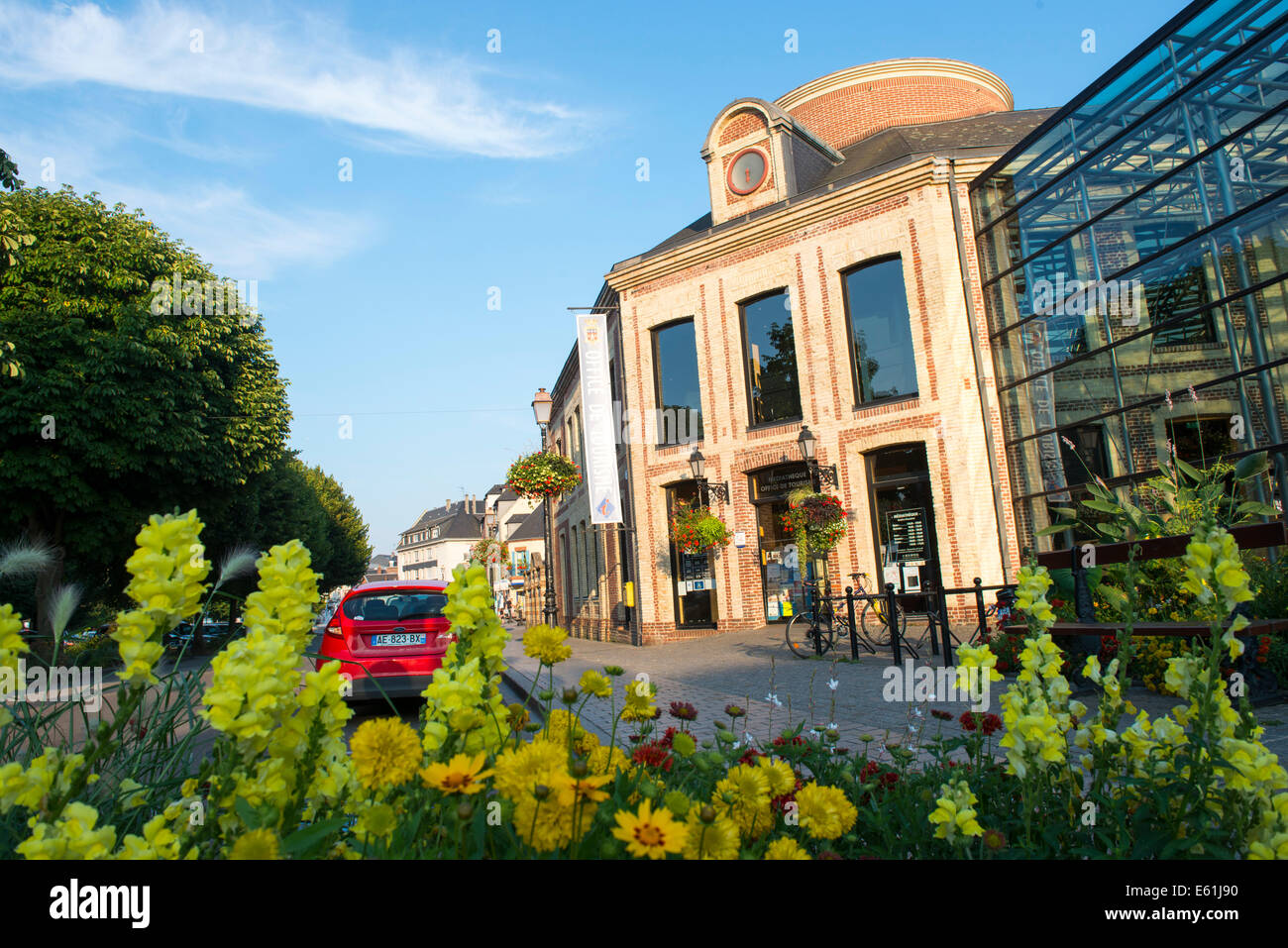 The tourism office and library in Honfleur, Normandy France Europe Stock Photo Alamy