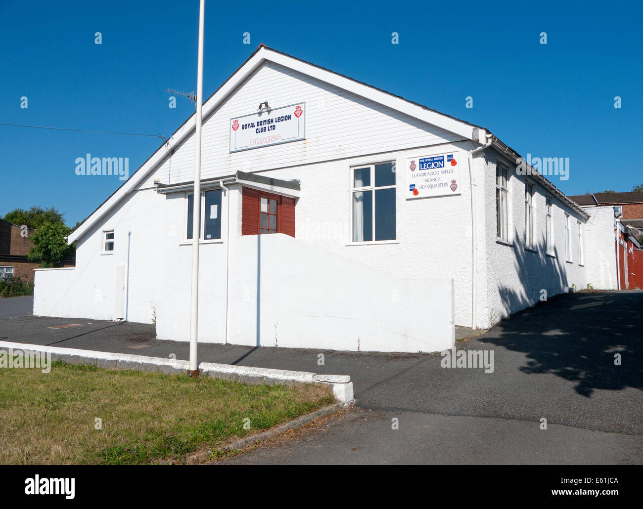 Royal British Legion Club building, Llandrindod Wells, Powys Wales UK Stock Photo