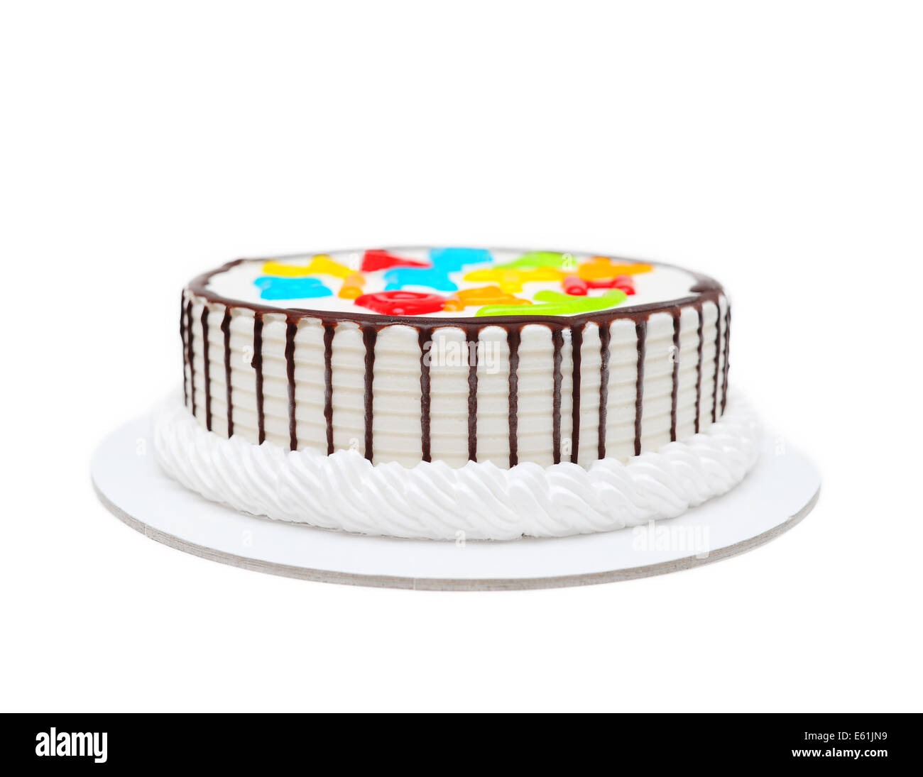 Birthday cake isolated hi-res stock photography and images - Alamy