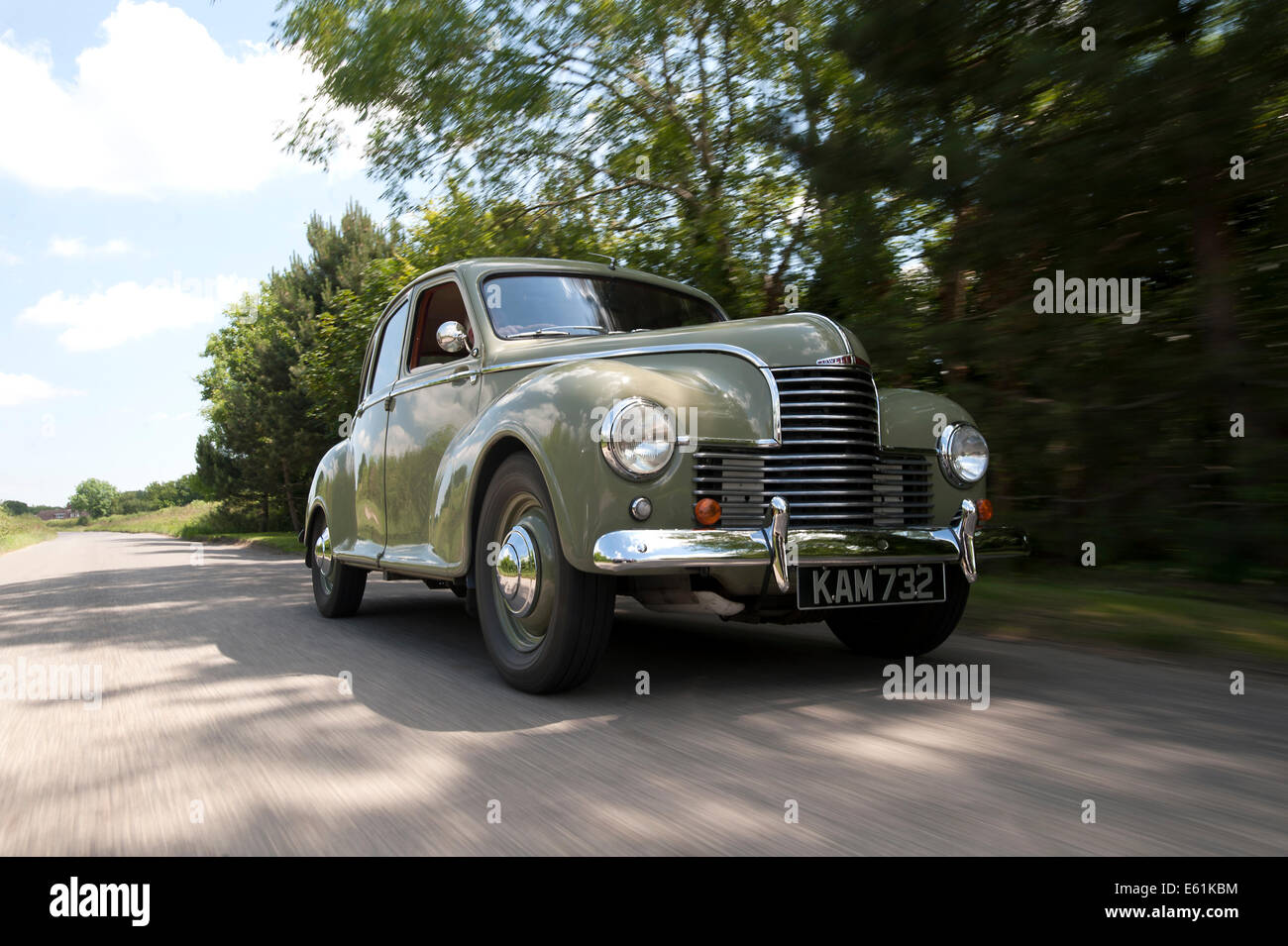Jowett Javelin classic British saloon car from Yorkshire Stock Photo