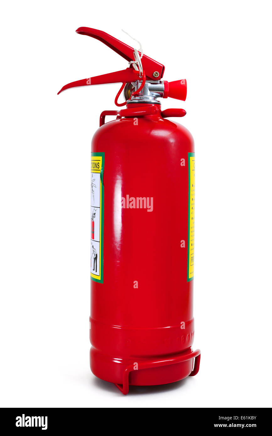 Fire Extinguisher Isolated Stock Photo