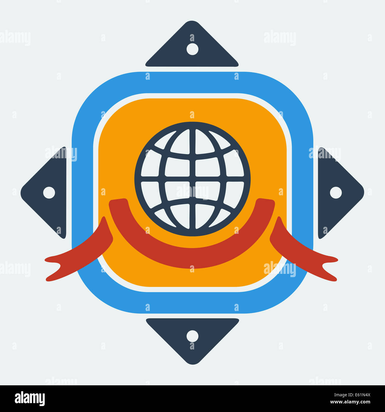 Emblem of International Peace Stock Photo
