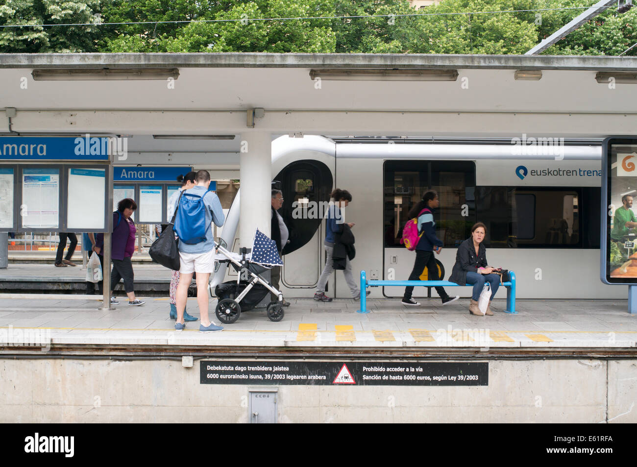 Amara Railway station San Sebastián or Donostia, Gipuzkoa, northern Spain, Europe Stock Photo Amara Railway station San Sebastián or Donostia, Gipuzkoa, northern Spain, Europe Stock Photo