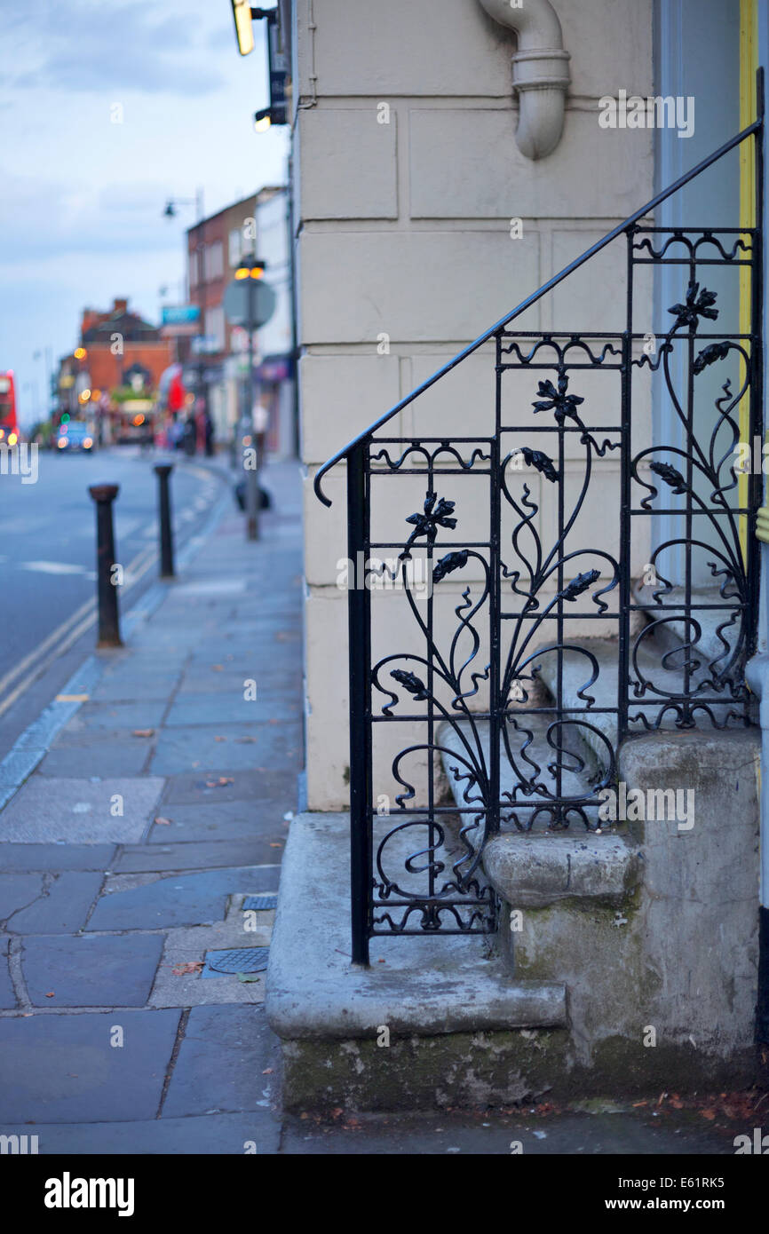 Ornamental railing in Highgate street, London Stock Photo