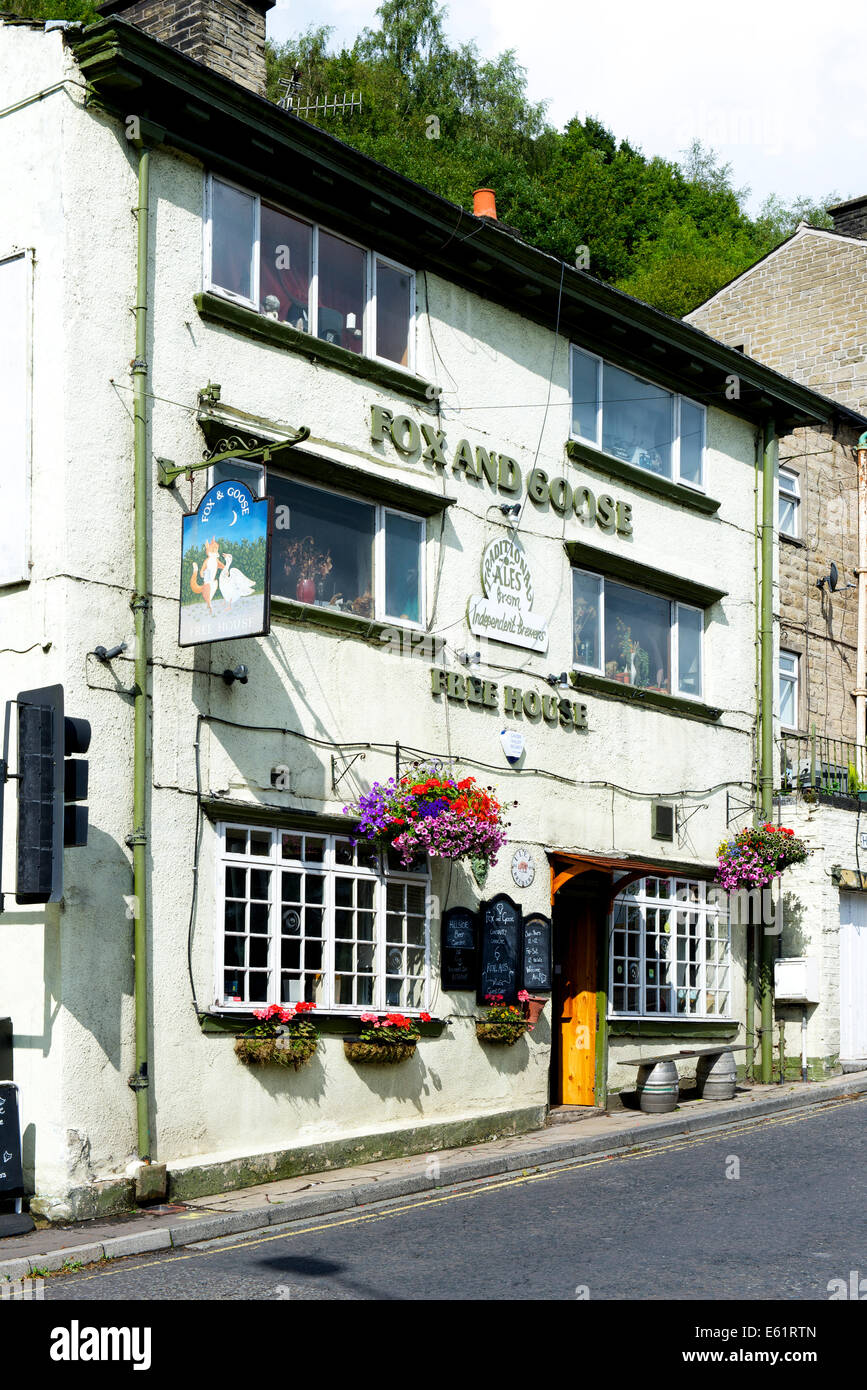 The fox and goose, hebden bridge hi-res stock photography and images