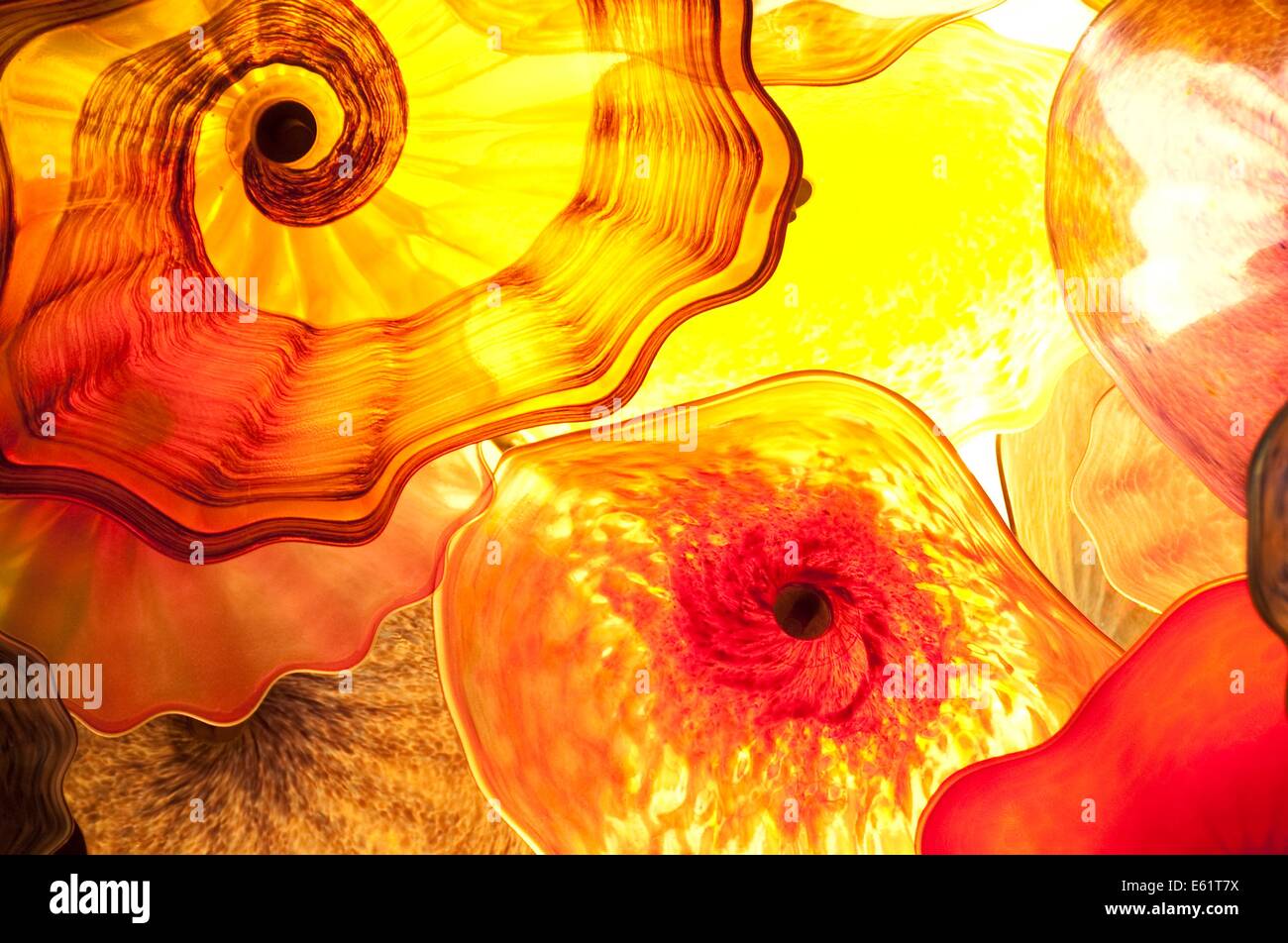 Chihuly glass art Ceiling at the Bellagio in Las Vegas Stock Photo Alamy