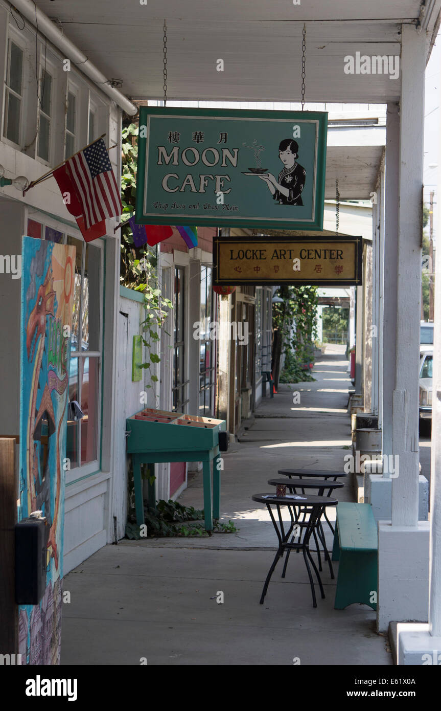 Locke Historic District Stock Photo Alamy