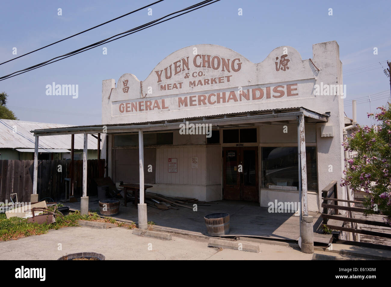 Locke Historic District Stock Photo Alamy