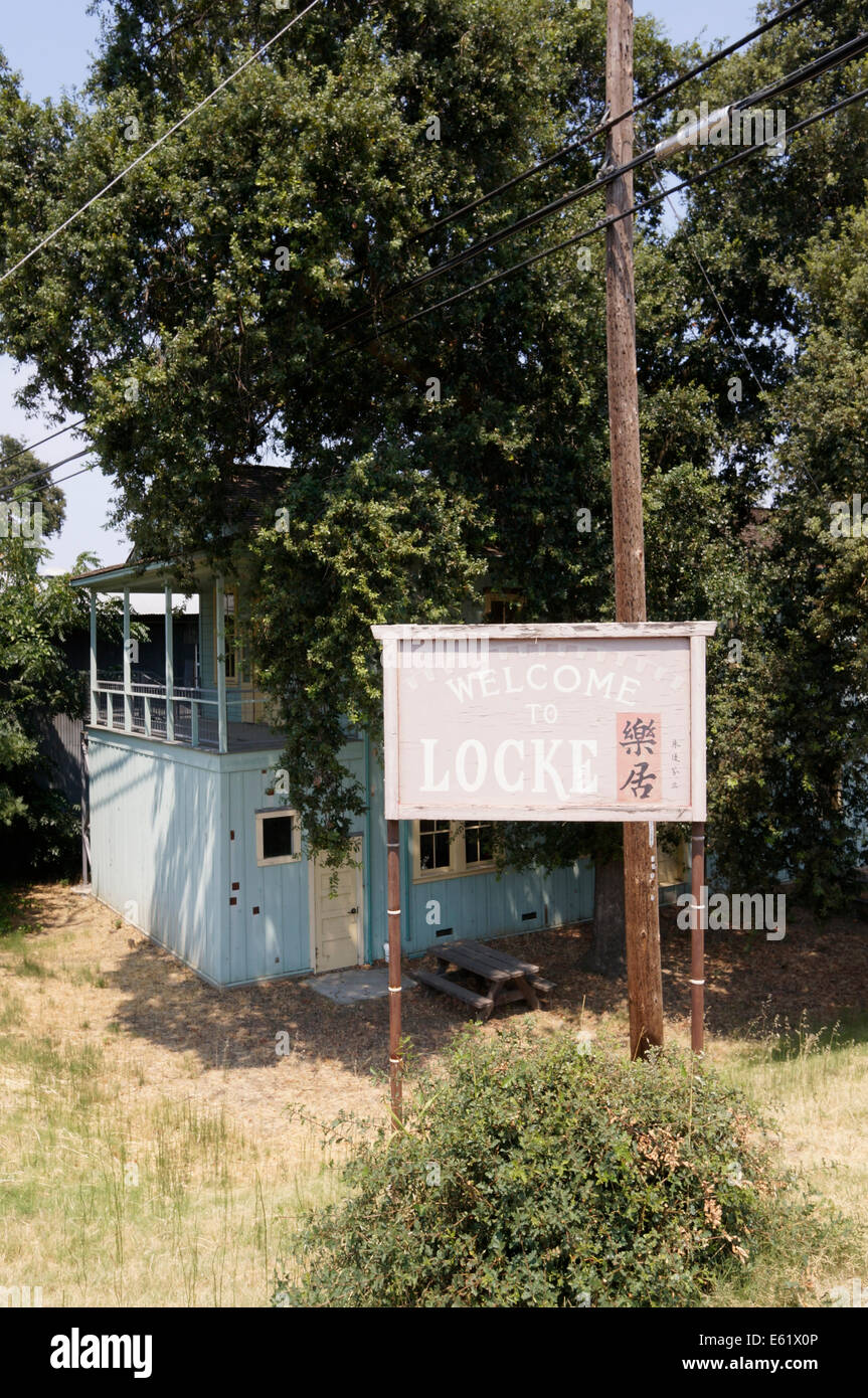 Locke Historic District Stock Photo Alamy