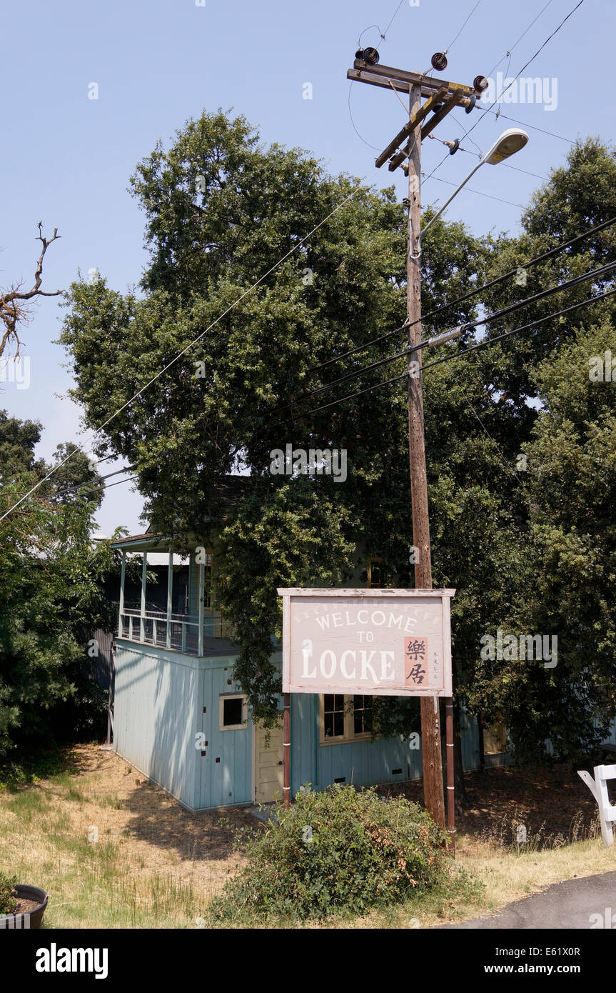 Locke Historic District Stock Photo Alamy