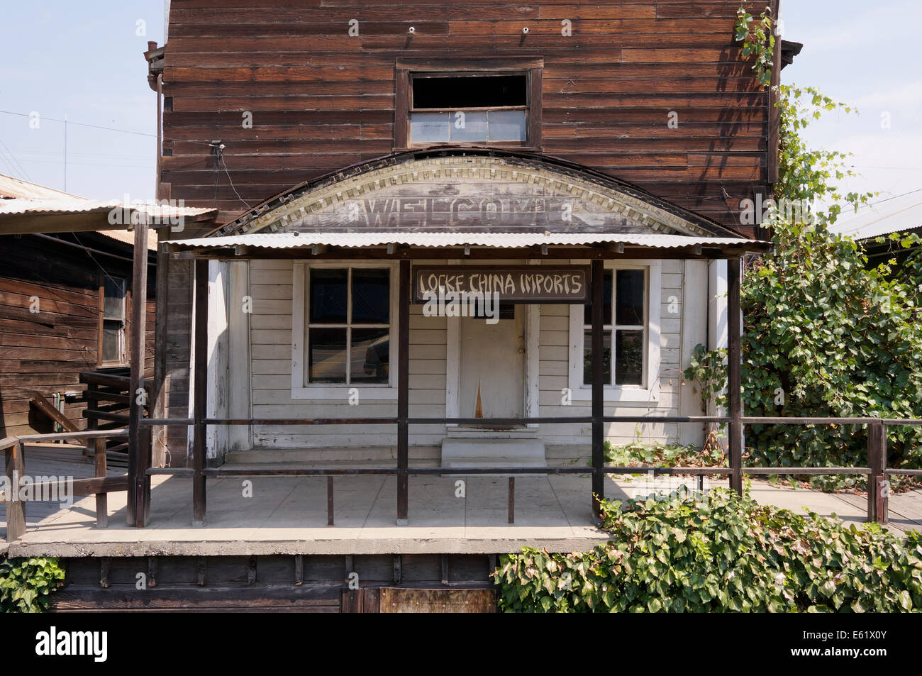 Locke Historic District Stock Photo Alamy