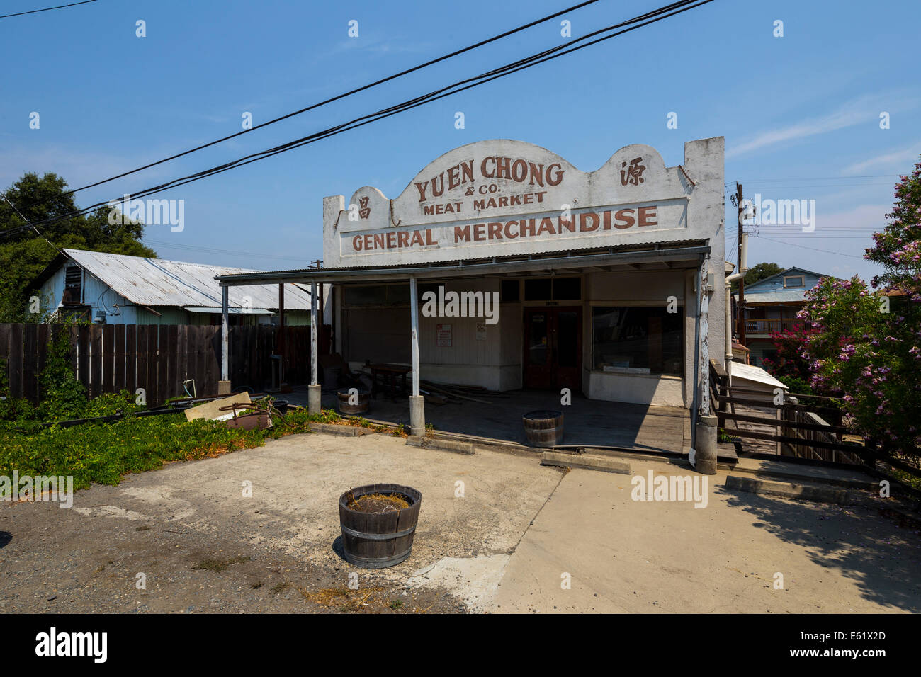 Locke Historic District Stock Photo Alamy