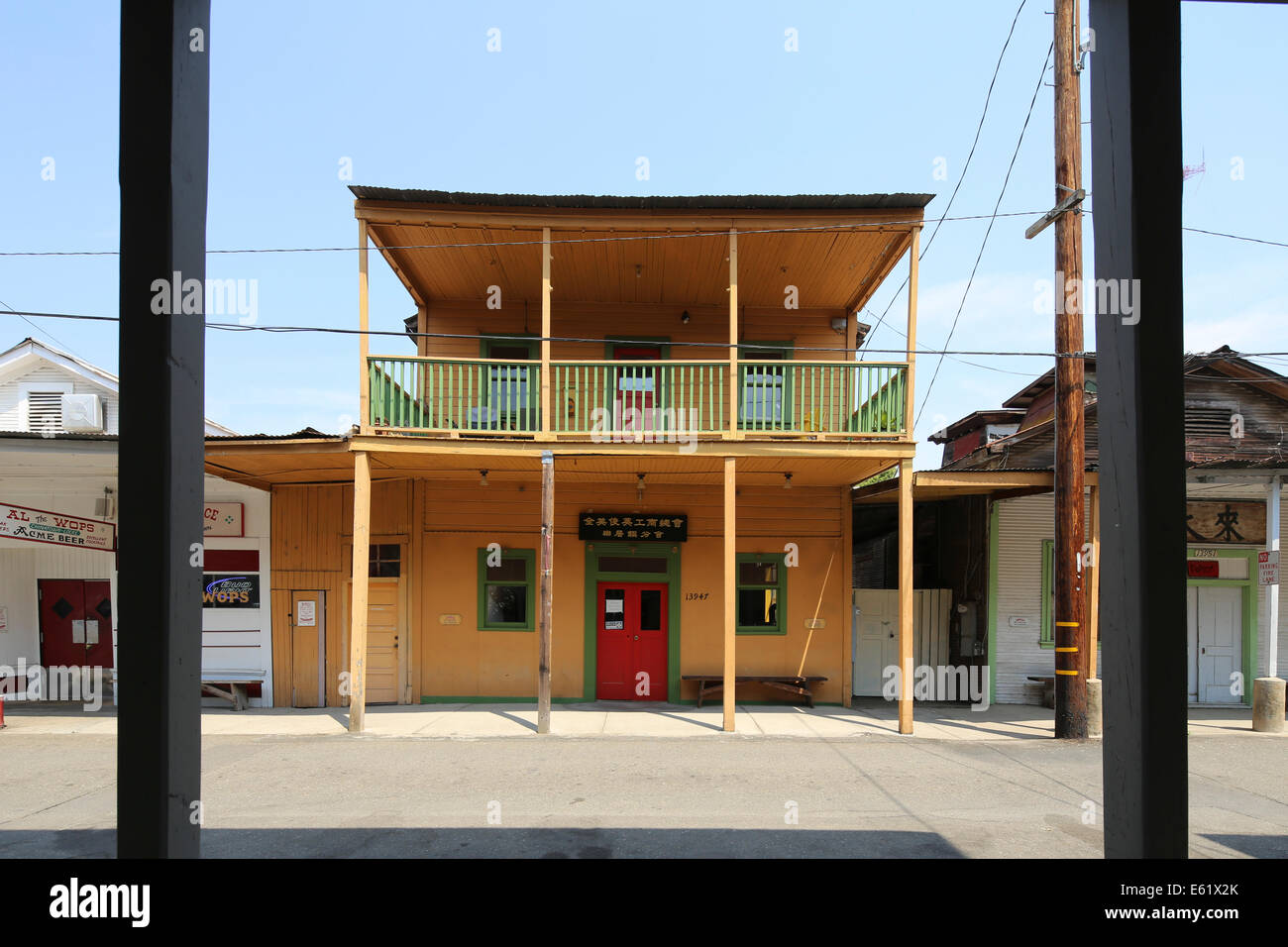 Locke Historic District Stock Photo Alamy