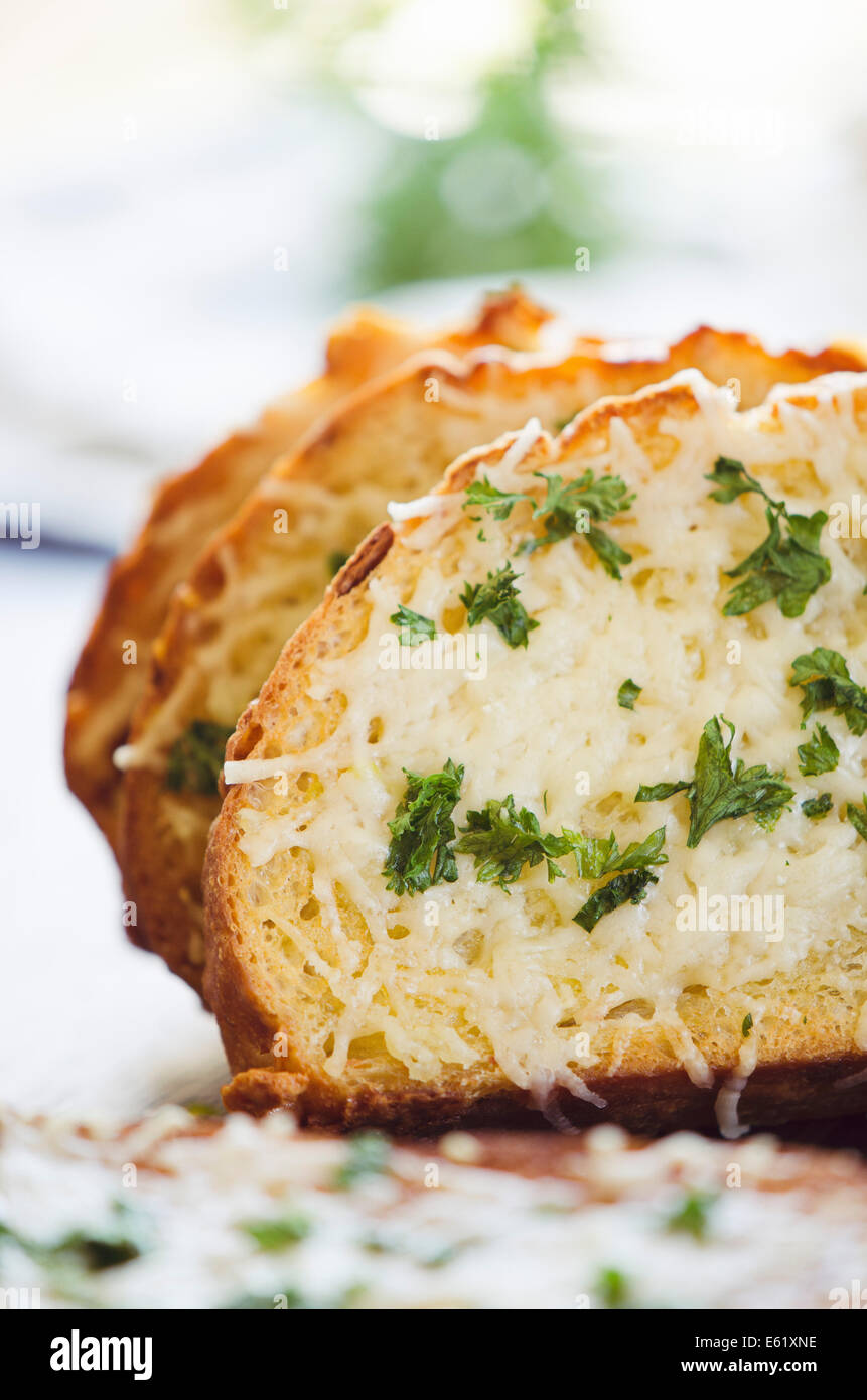 Garlic Bread Stock Photo