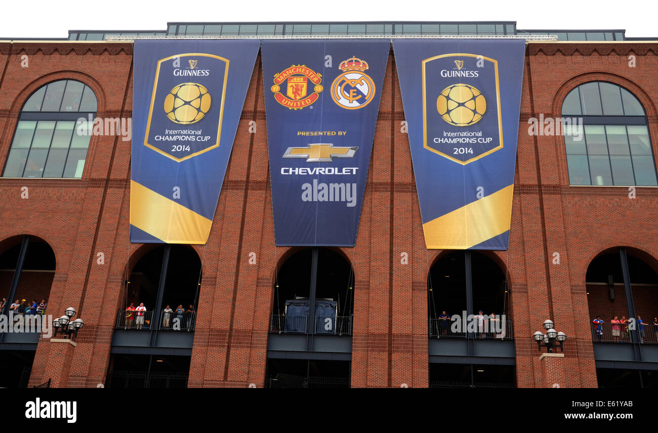 ANN ARBOR, MI AUGUST 2 International Champions Cup banners outside