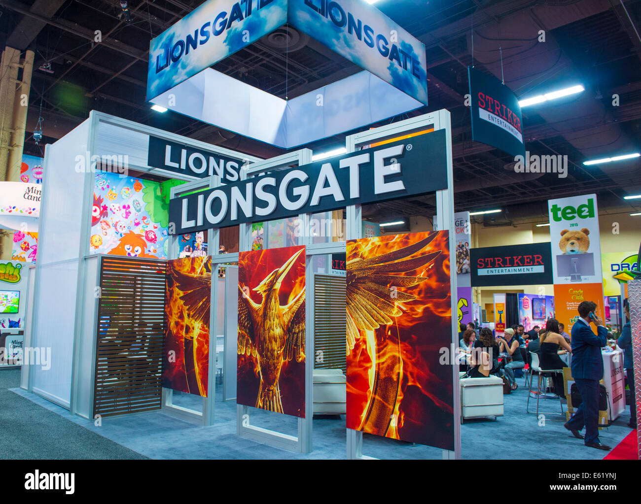 LAS VEGAS JUNE 17 The Lionsgate booth at the Licensing Expo in Las