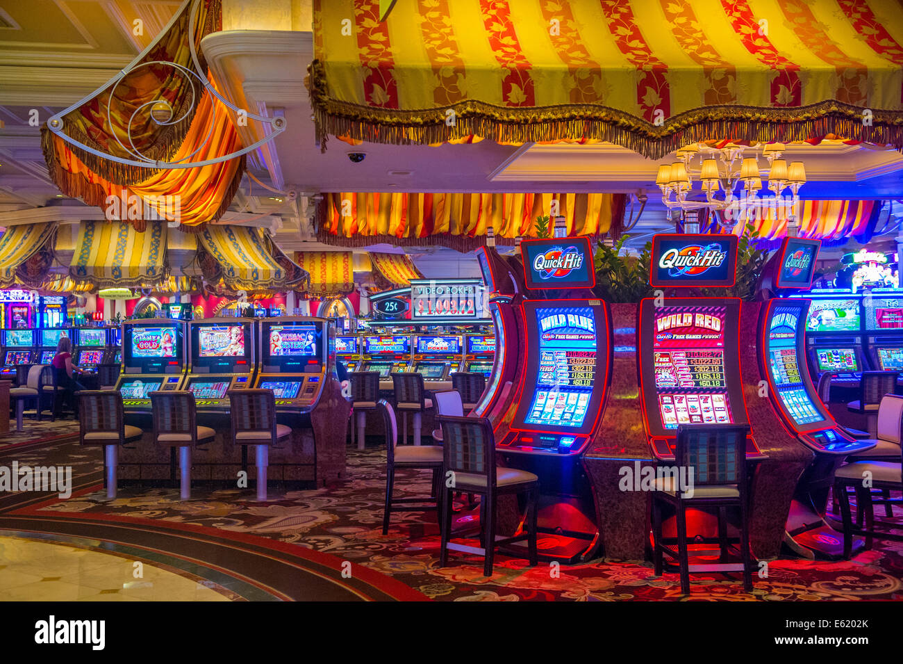 The interior of Bellagio hotel and casino Las Vegas Stock Photo - Alamy