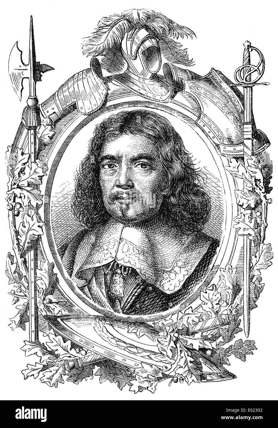 Henri de La Tour d'Auvergne, Vicomte de Turenne, 1611-1675, a Marshal of France, Stock Photo