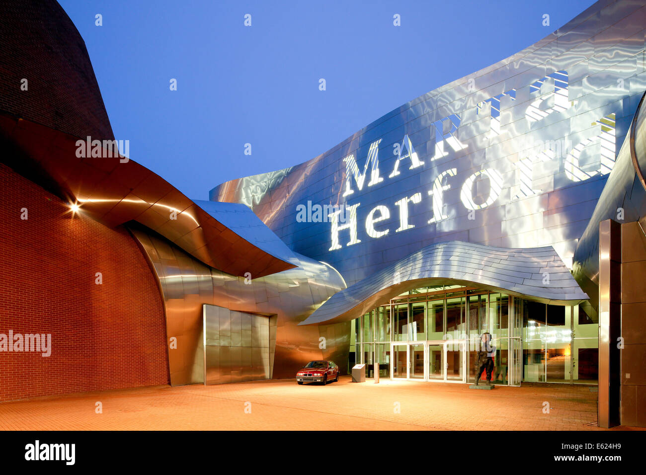MARTa Herford, contemporary art and design museum of 21st century, by architect Frank O. Gehry, Herford, Westphalia Stock Photo